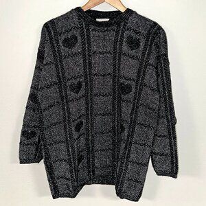 VTG Metallic Heart Sweater